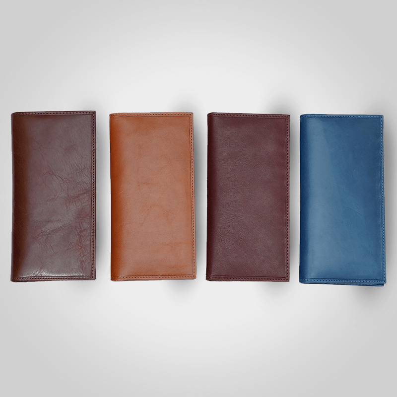 The Vertical Genuine Leather Card Holder — with 12 cards slots