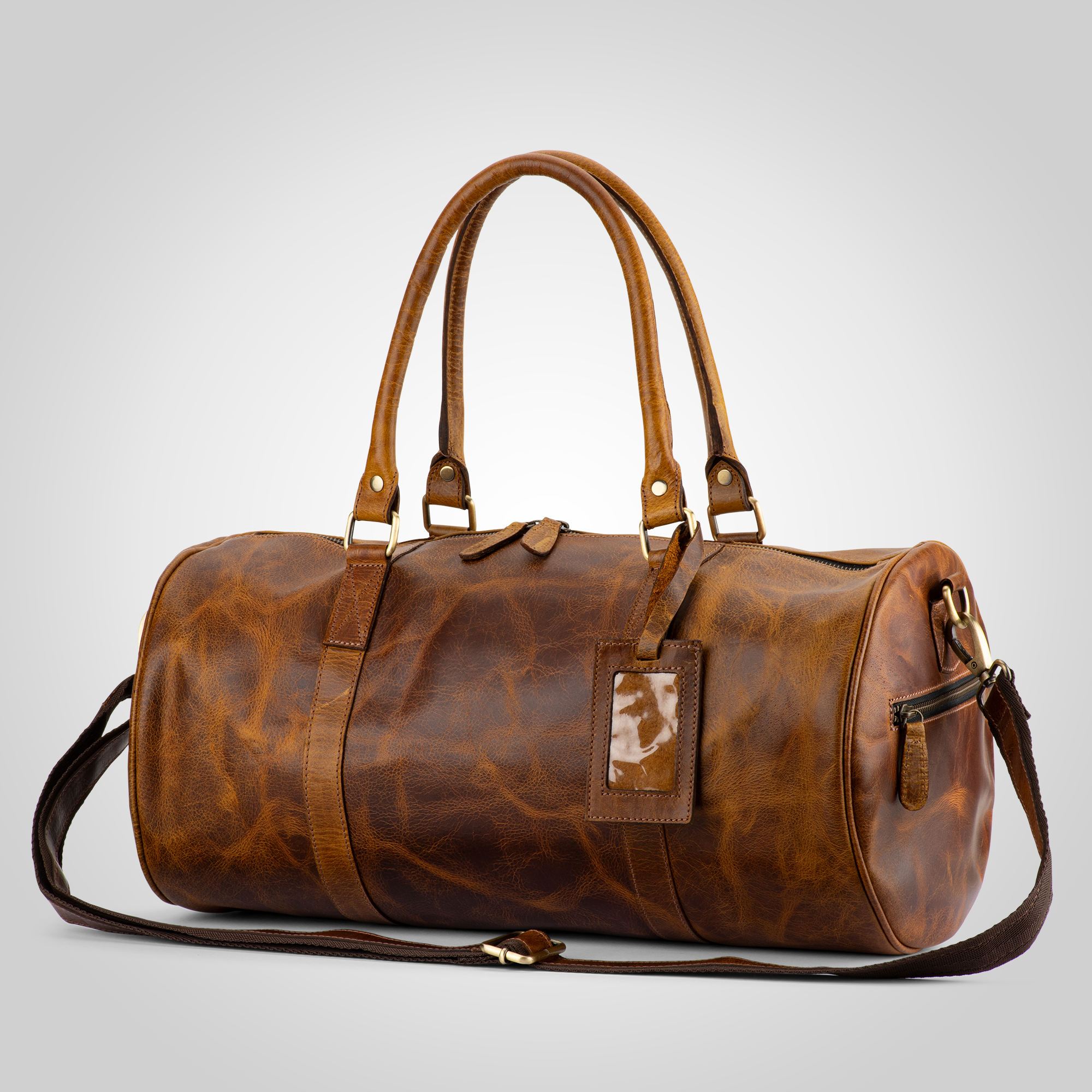 The Voyager - Leather Duffel Bag - Dellamano