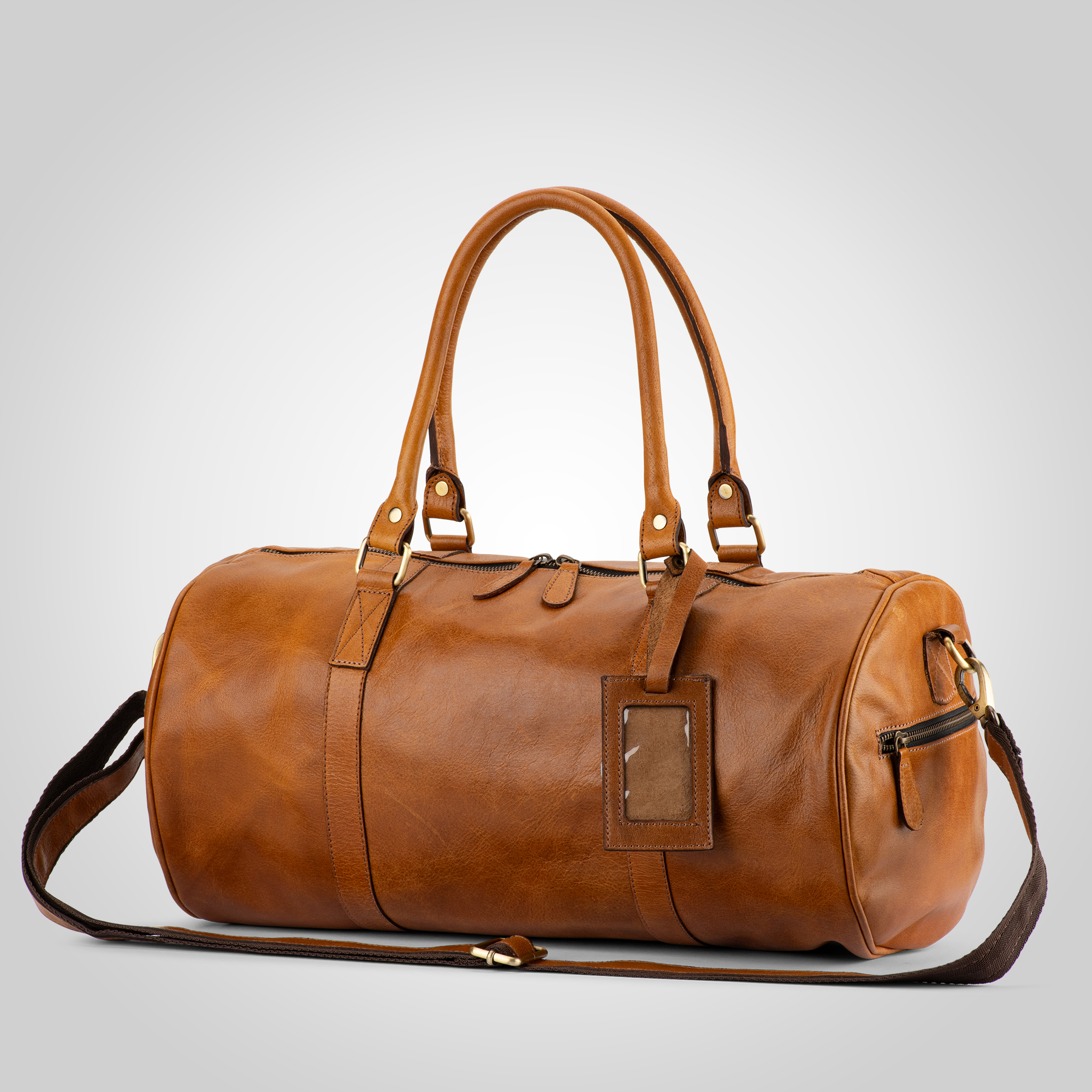 The Voyager - Leather Duffel Bag - Dellamano