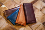 The Vertical Genuine Leather Card Holder — with 12 cards slots