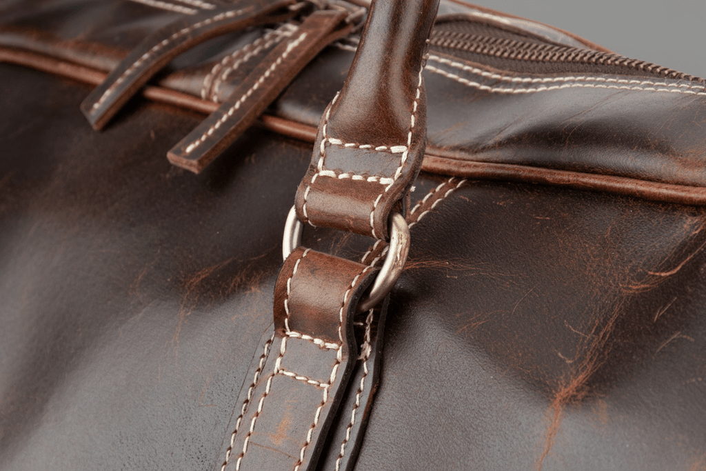 The Weekender – Leather Duffle Bag - Dellamano
