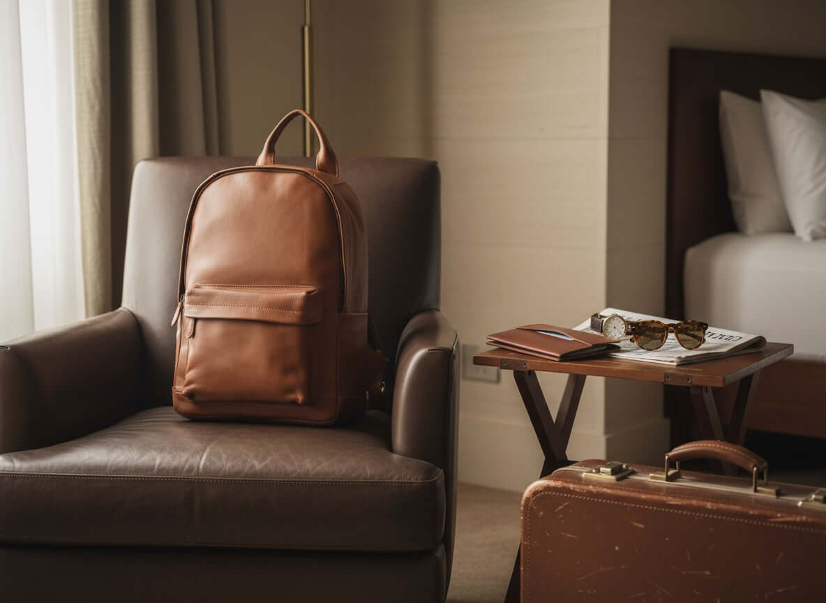 Italian Leather Backpack