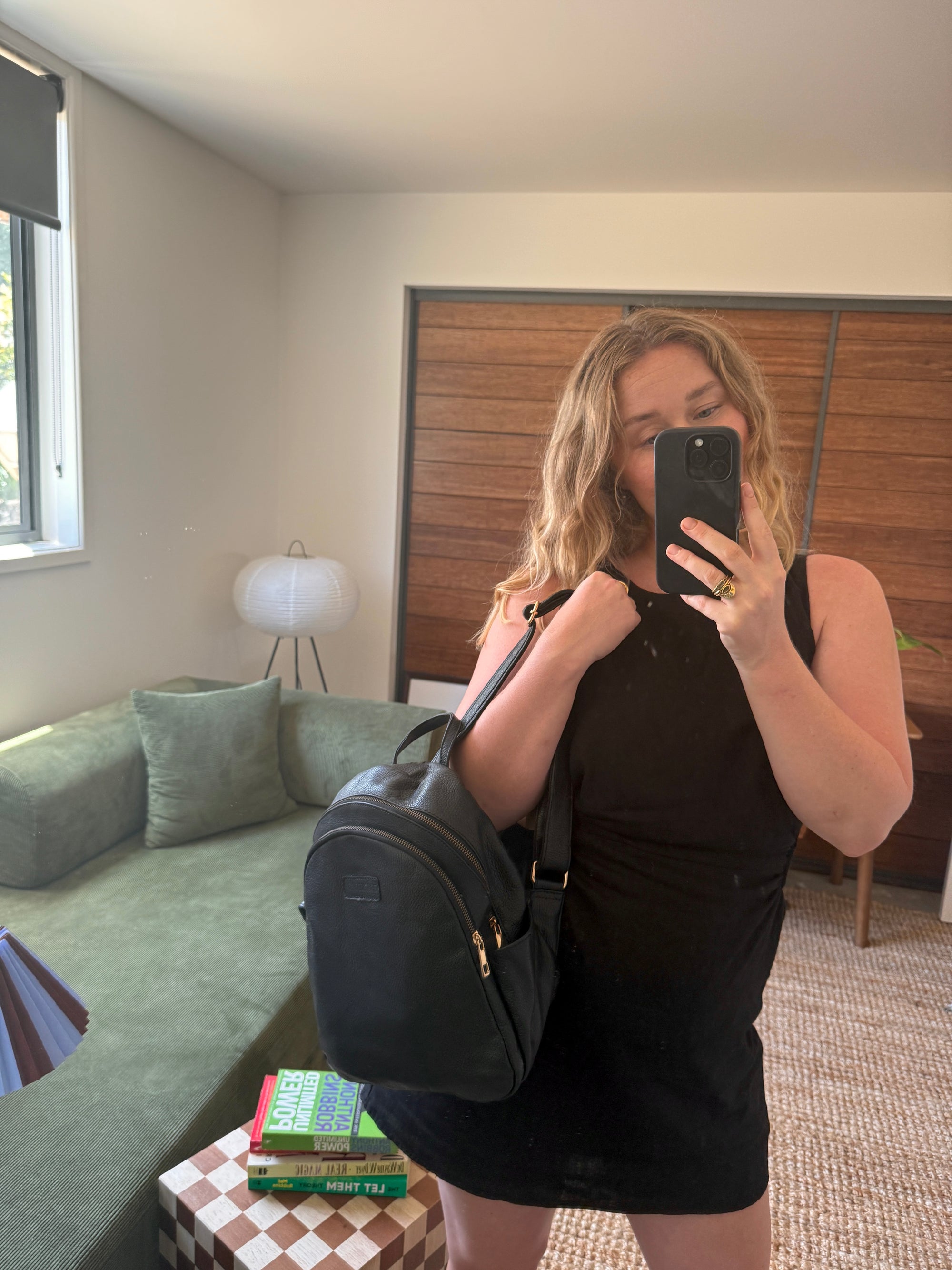 The Grace – Italian Nappa Leather Zip Backpack