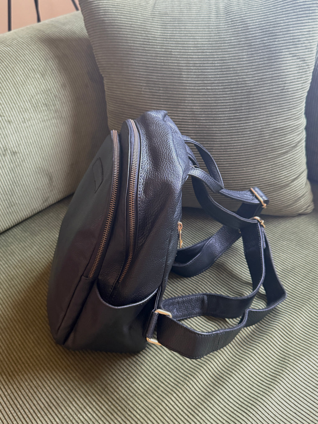 The Grace – Italian Nappa Leather Zip Backpack
