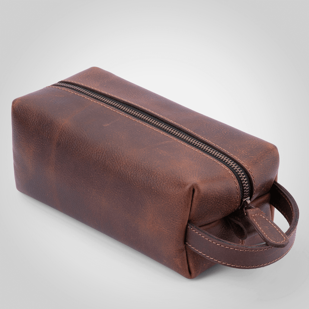 The Dopp - Leather Toiletry Bag - Dellamano