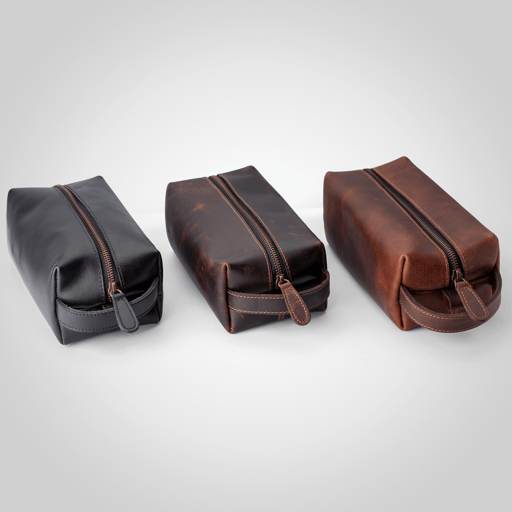 The Dopp - Leather Toiletry Bag - Dellamano