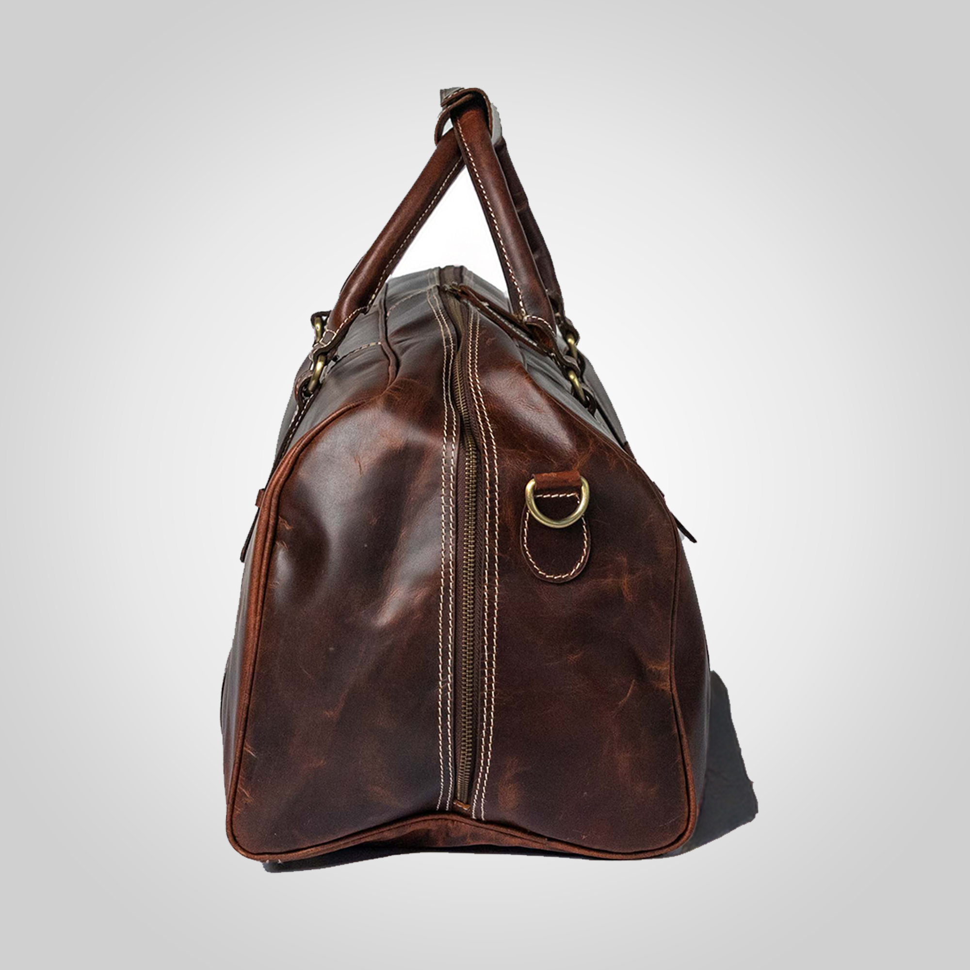 The Weekender – Leather Duffle Bag - Dellamano