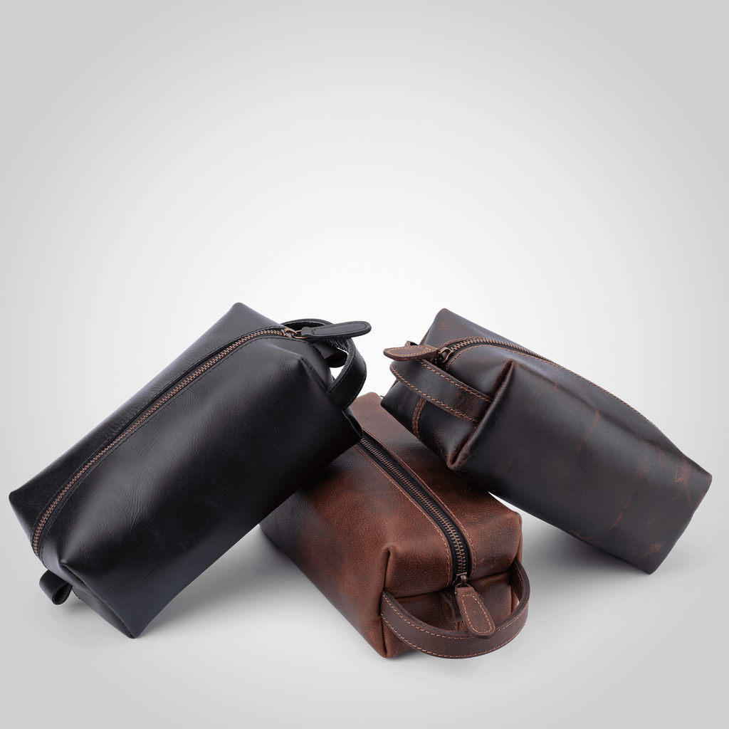 The Dopp - Leather Toiletry Bag - Dellamano