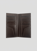 The Vertical Genuine Leather Card Holder — with 12 cards slots - Dellamano