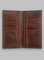 The Vertical Genuine Leather Card Holder — with 12 cards slots - Dellamano