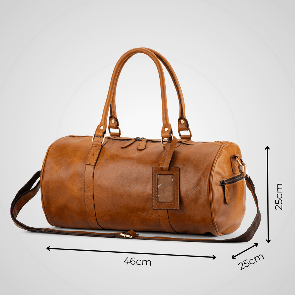 The Voyager - Leather Duffel Bag - Dellamano