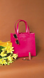The Everyday Tote – Italian Saffiano Leather Tote Bag - Dellamano