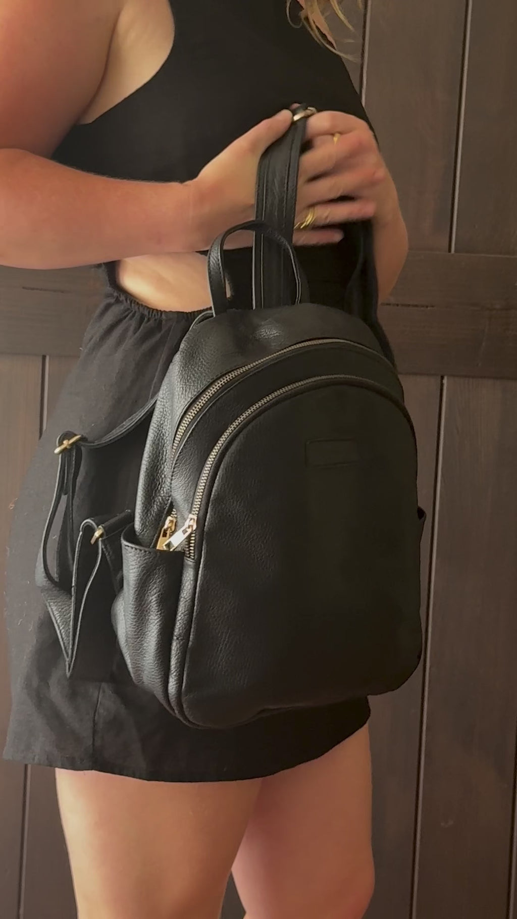 The Grace – Italian Nappa Leather Zip Backpack