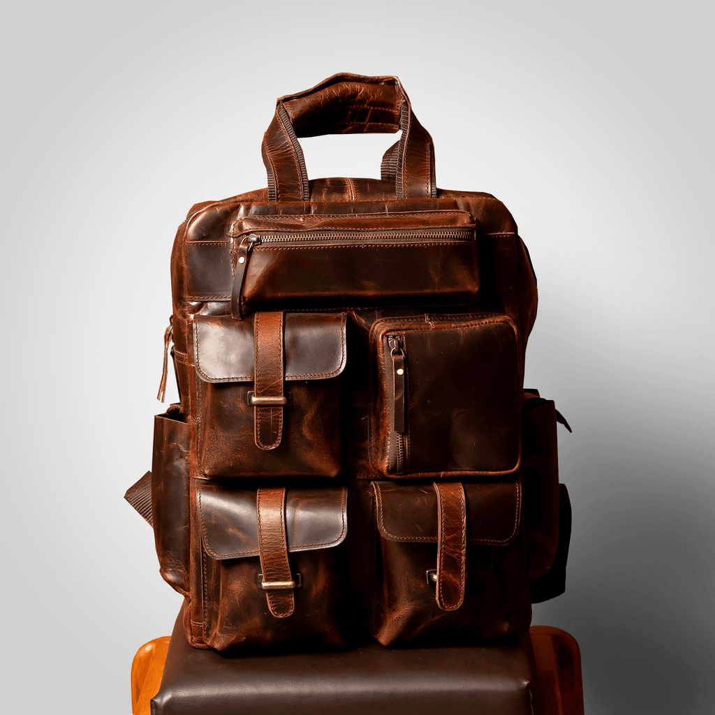 The Pathfinder — Genuine Leather backpack built to Endure - Dellamano