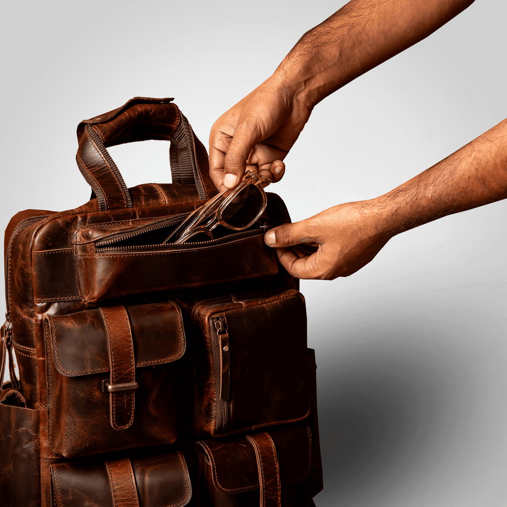 The Pathfinder — Genuine Leather backpack built to Endure - Dellamano