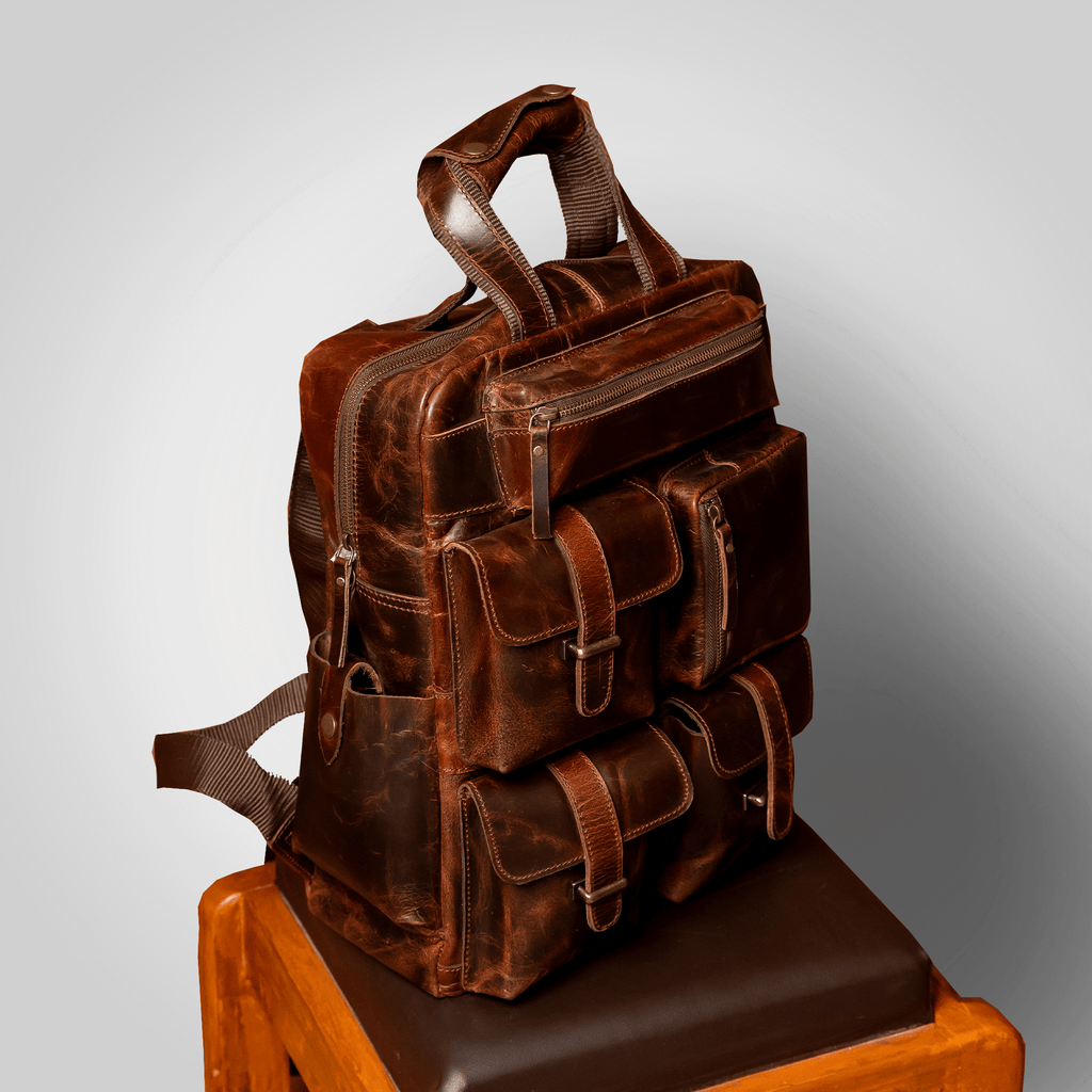 The Pathfinder — Genuine Leather backpack built to Endure - Dellamano